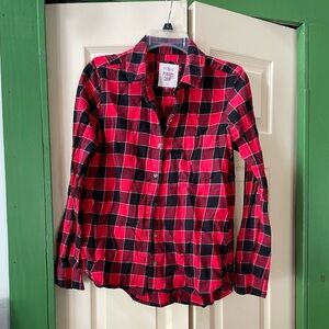 SO Red and Black Checkered Flannel Shirt
